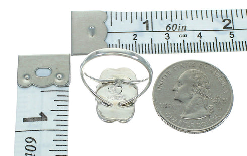 Southwestern Sterling Silver And Turquoise Jewelry Ring Size 6 YX69680